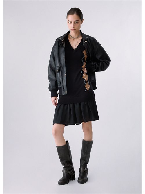 Abito corto in maglia LIU JO | WF6232MA16R/L9207